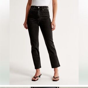 Abercrombie XS length ultra high rise ankle jean